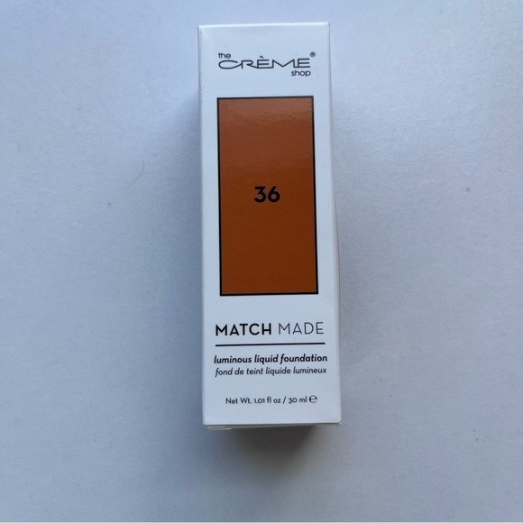 New The Crème Shop Luminous Liquid Foundation Makeup. Color 36 - Picture 2 of 6
